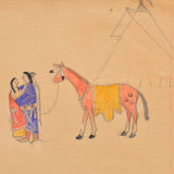 American Indian Ledger Drawing