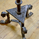 Medieval Forged Iron Torchere
