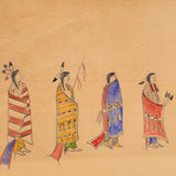 American Indian Ledger Drawing